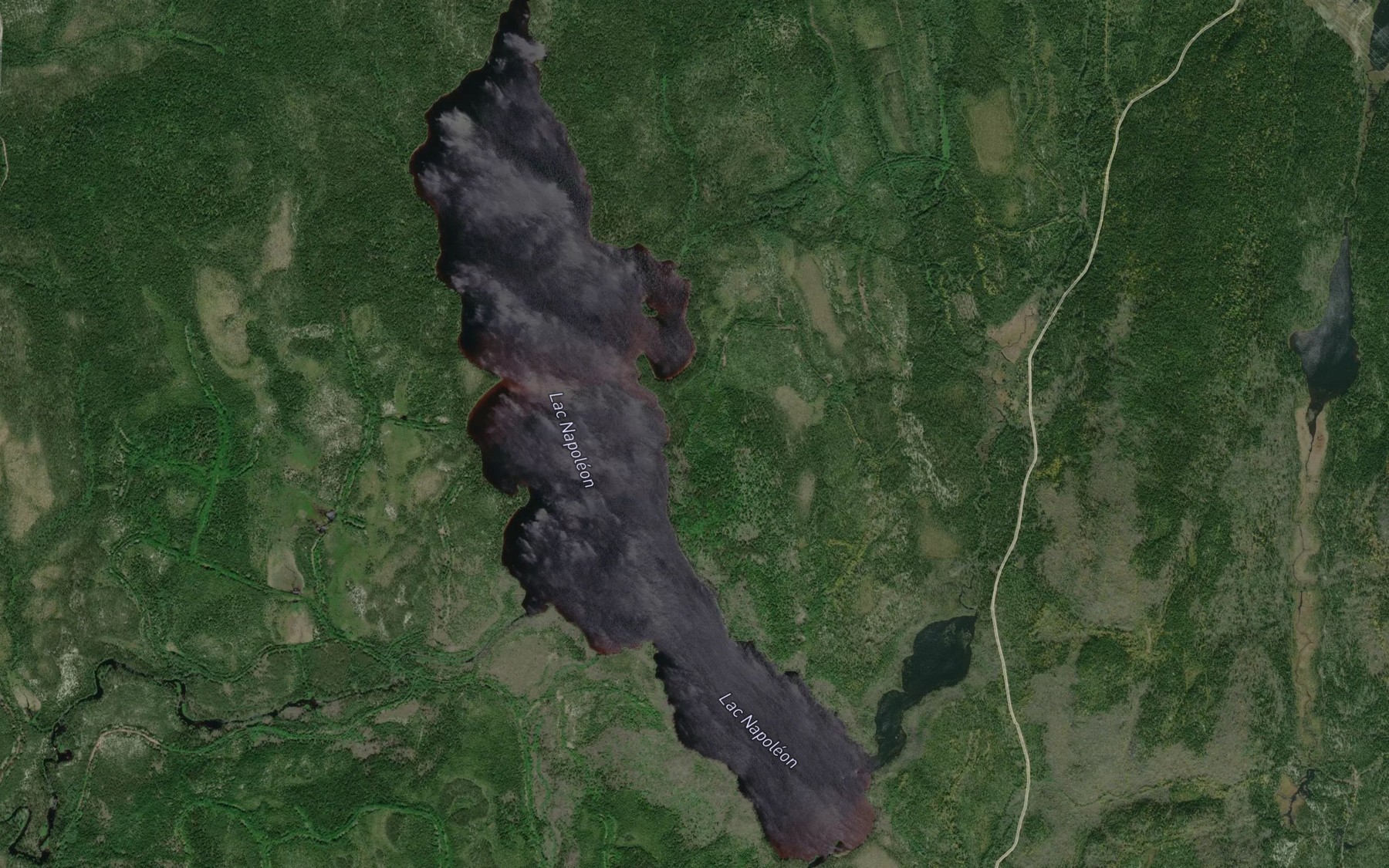 Satellite map of the Lac Napoleon