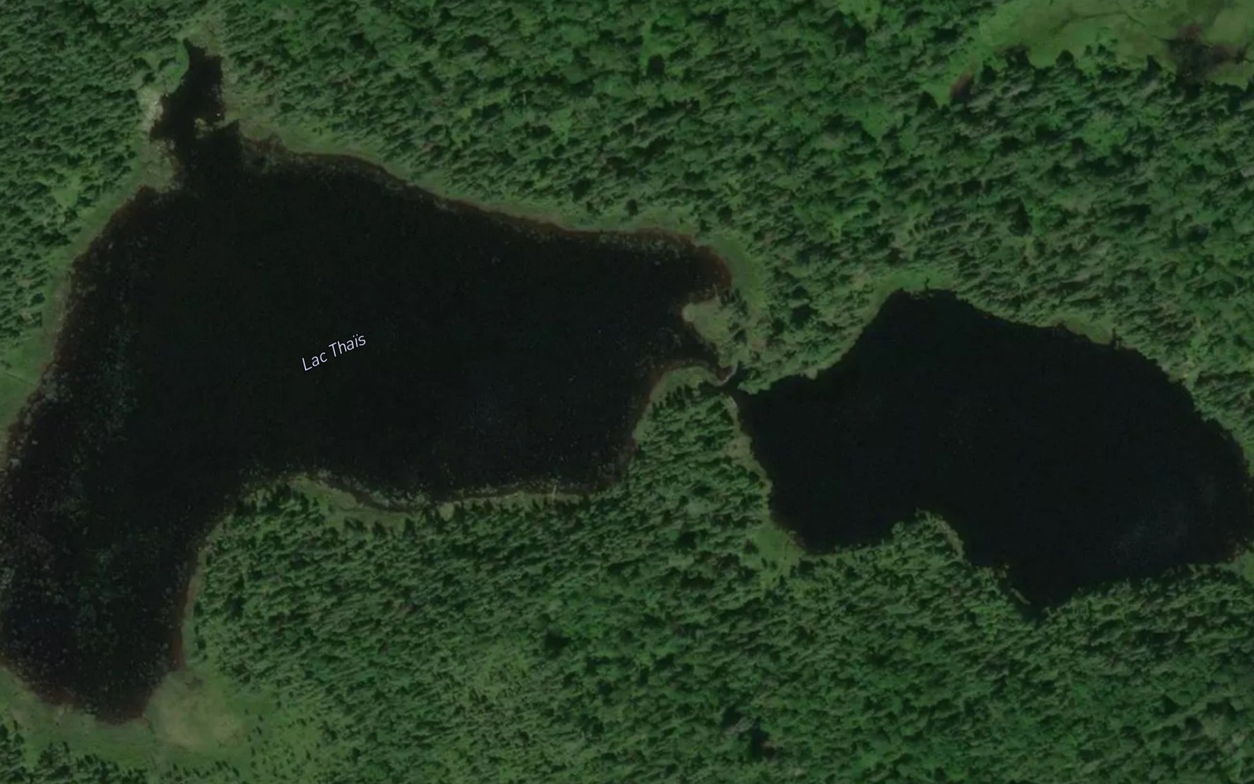 Satellite map of the Lac Thais