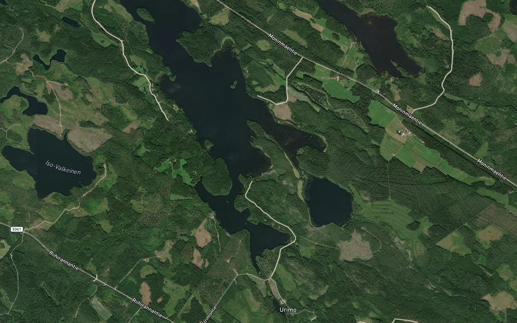 Satellite map of the Laajalahti