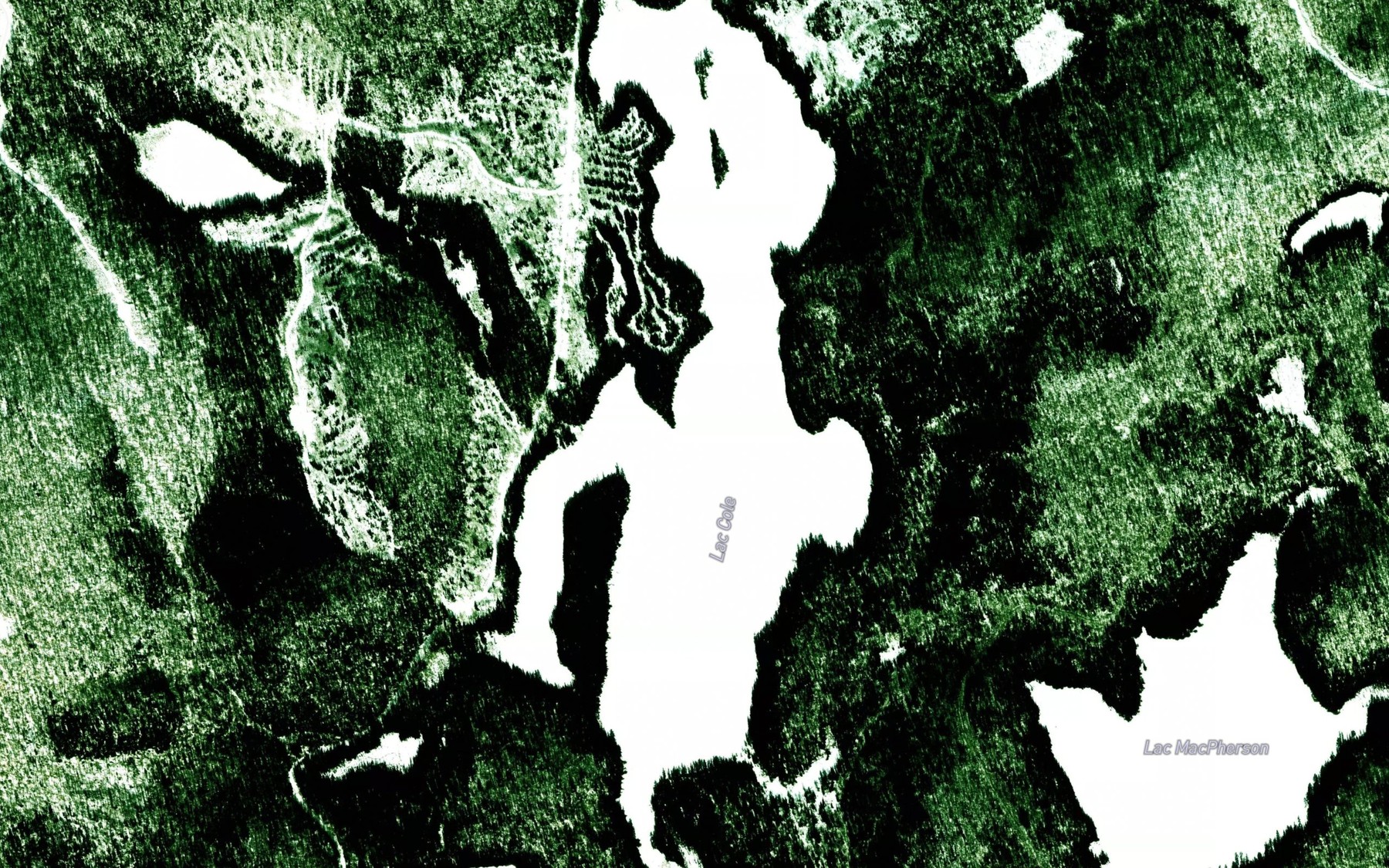 Satellite map of the Lac Cole