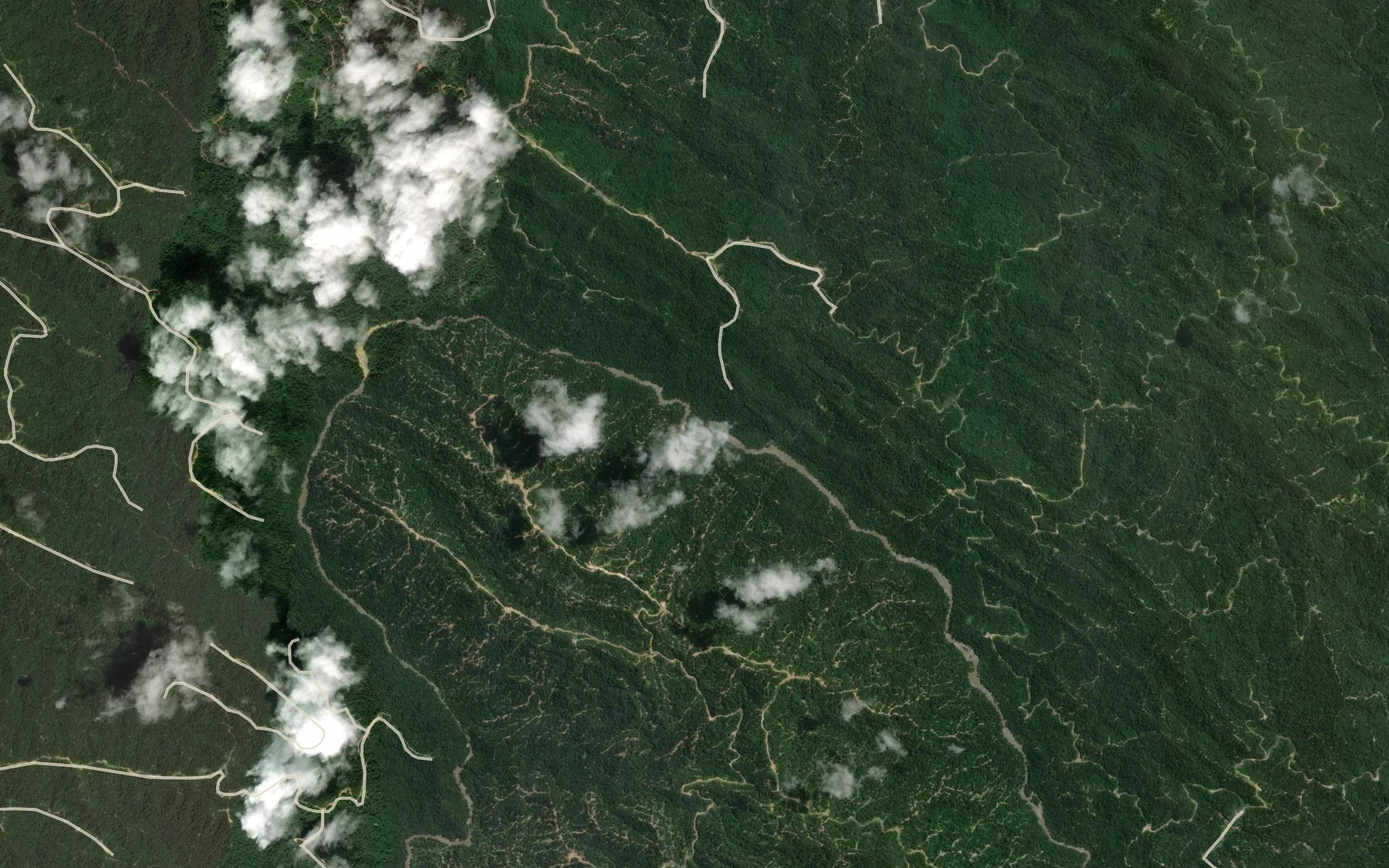 Satellite map of the Sungai Menyeng