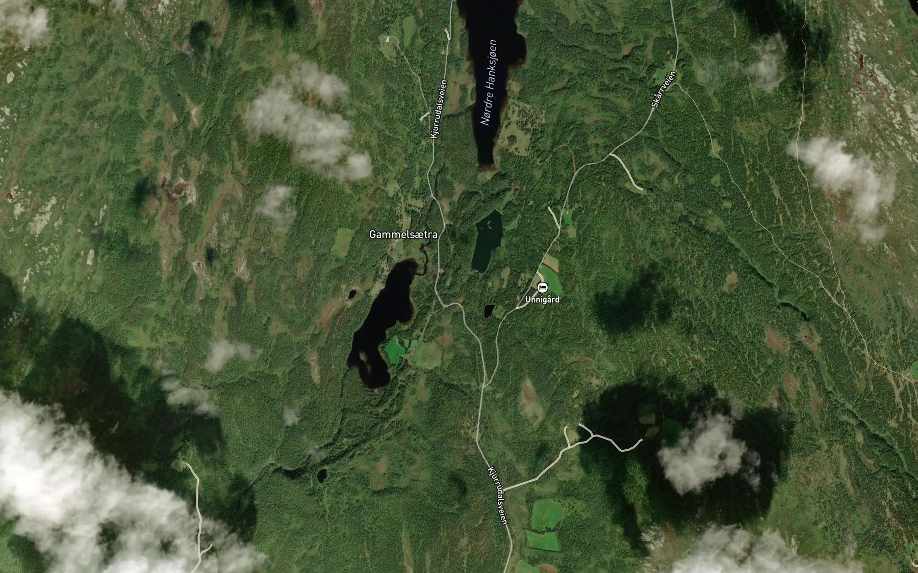 Satellite map of the Tjonnbekken