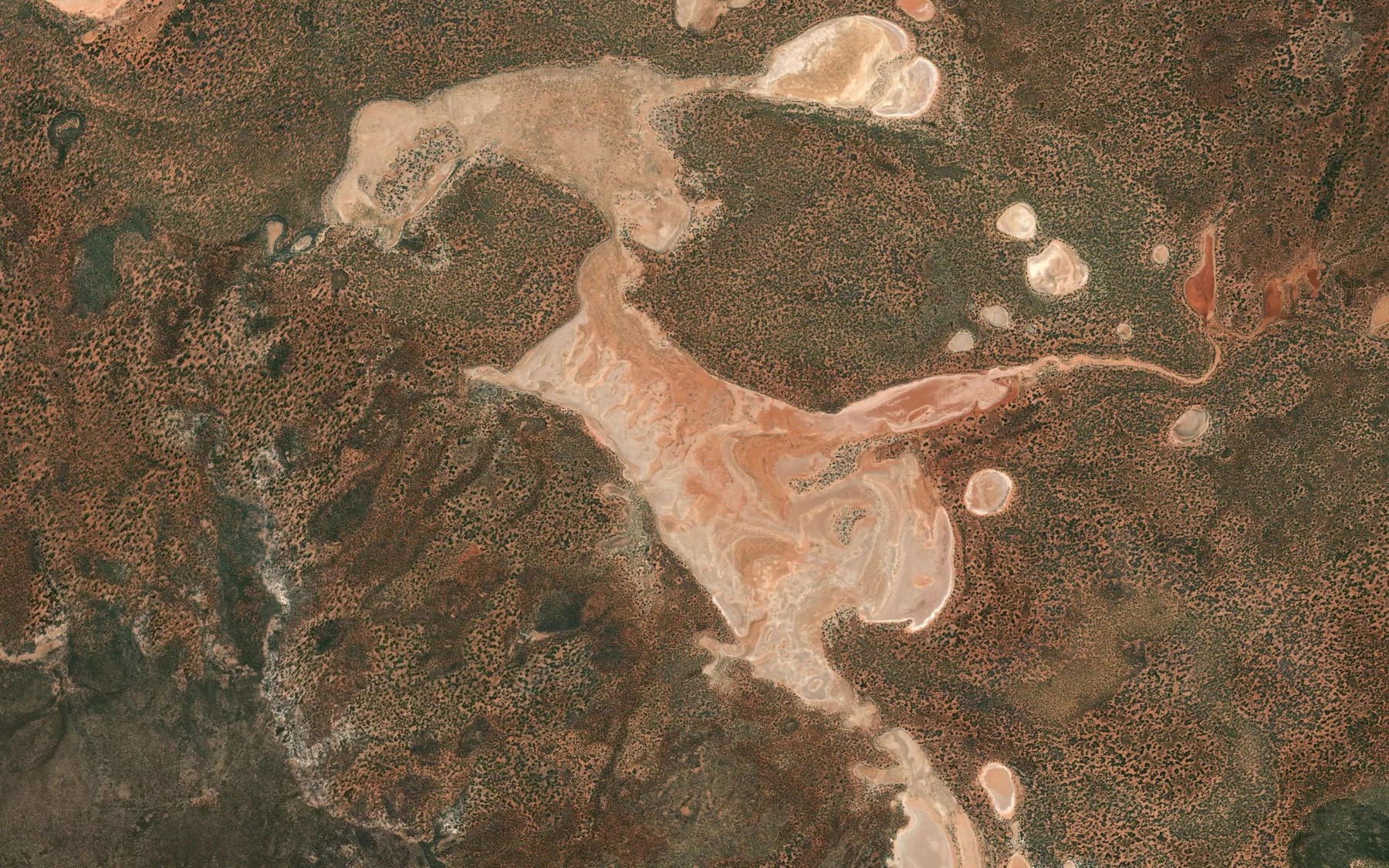 Satellite map of the Lake Walton