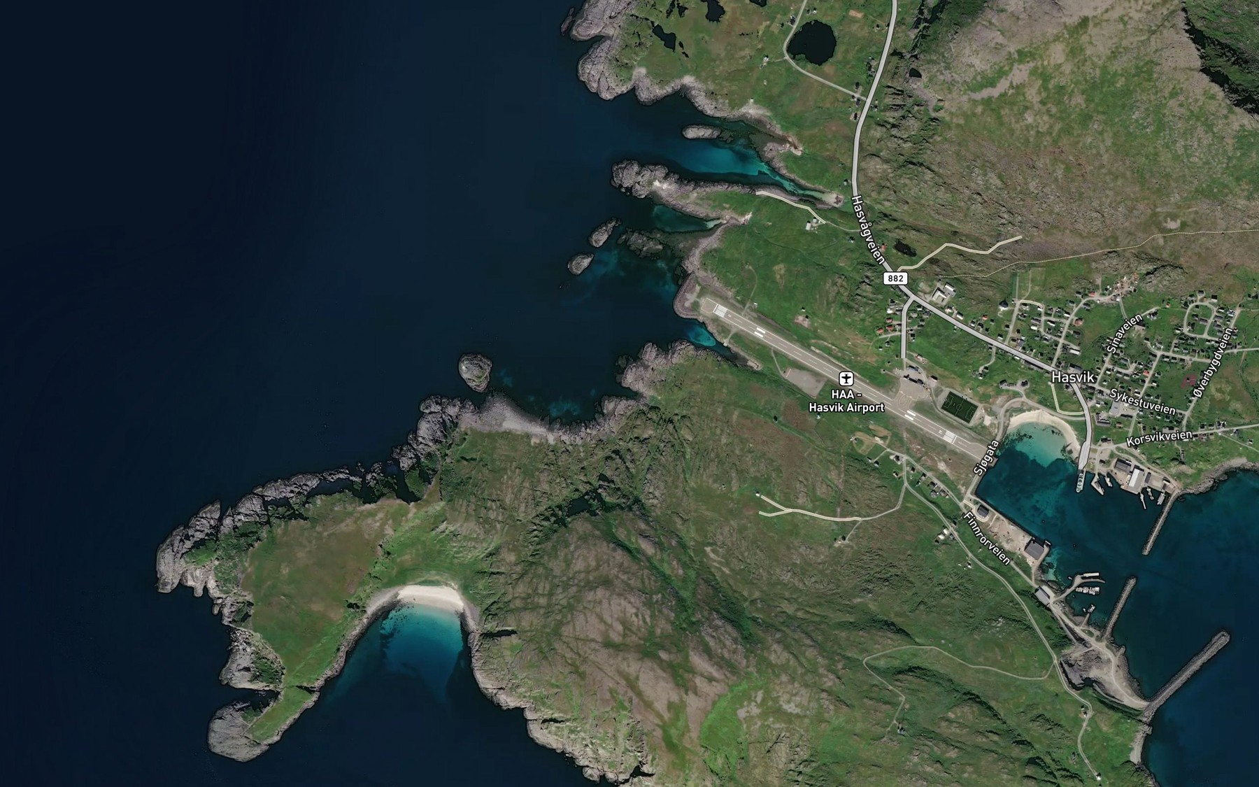Satellite map of the Kvalbeinvag