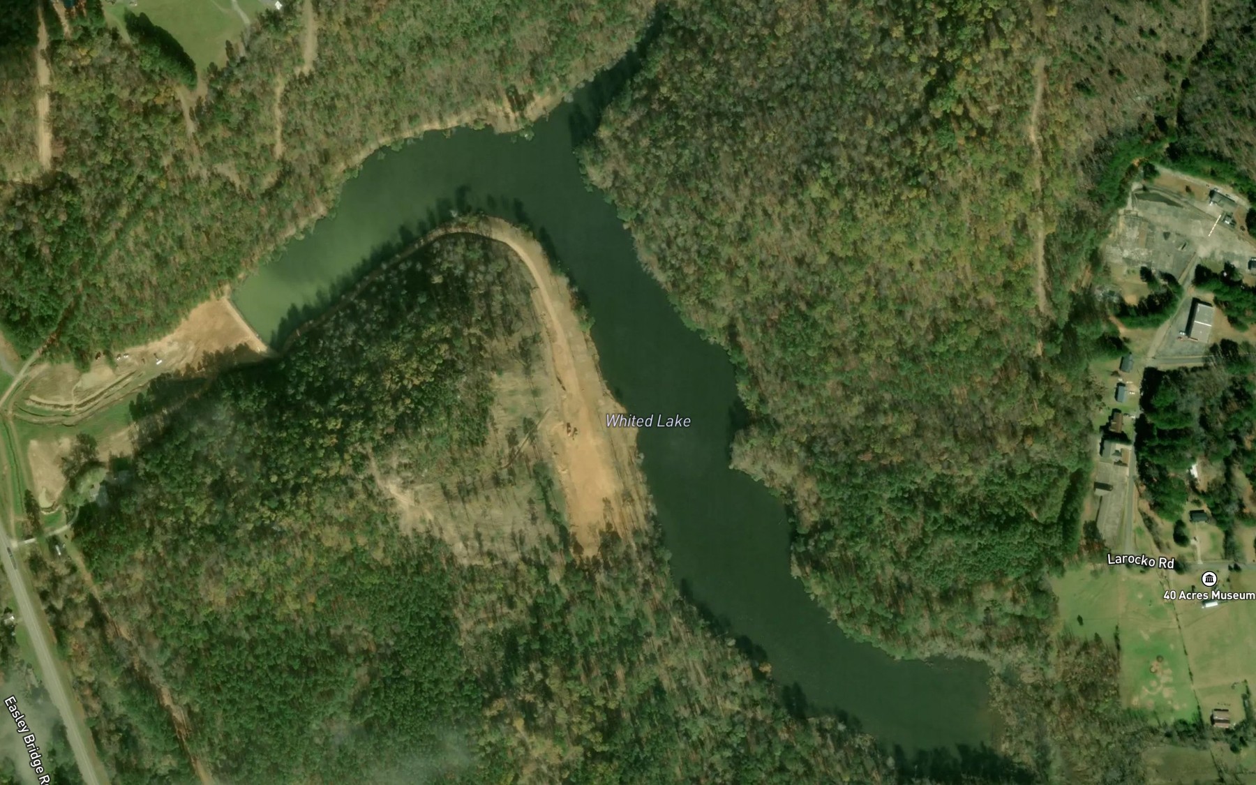 Satellite map of the Whited Lake