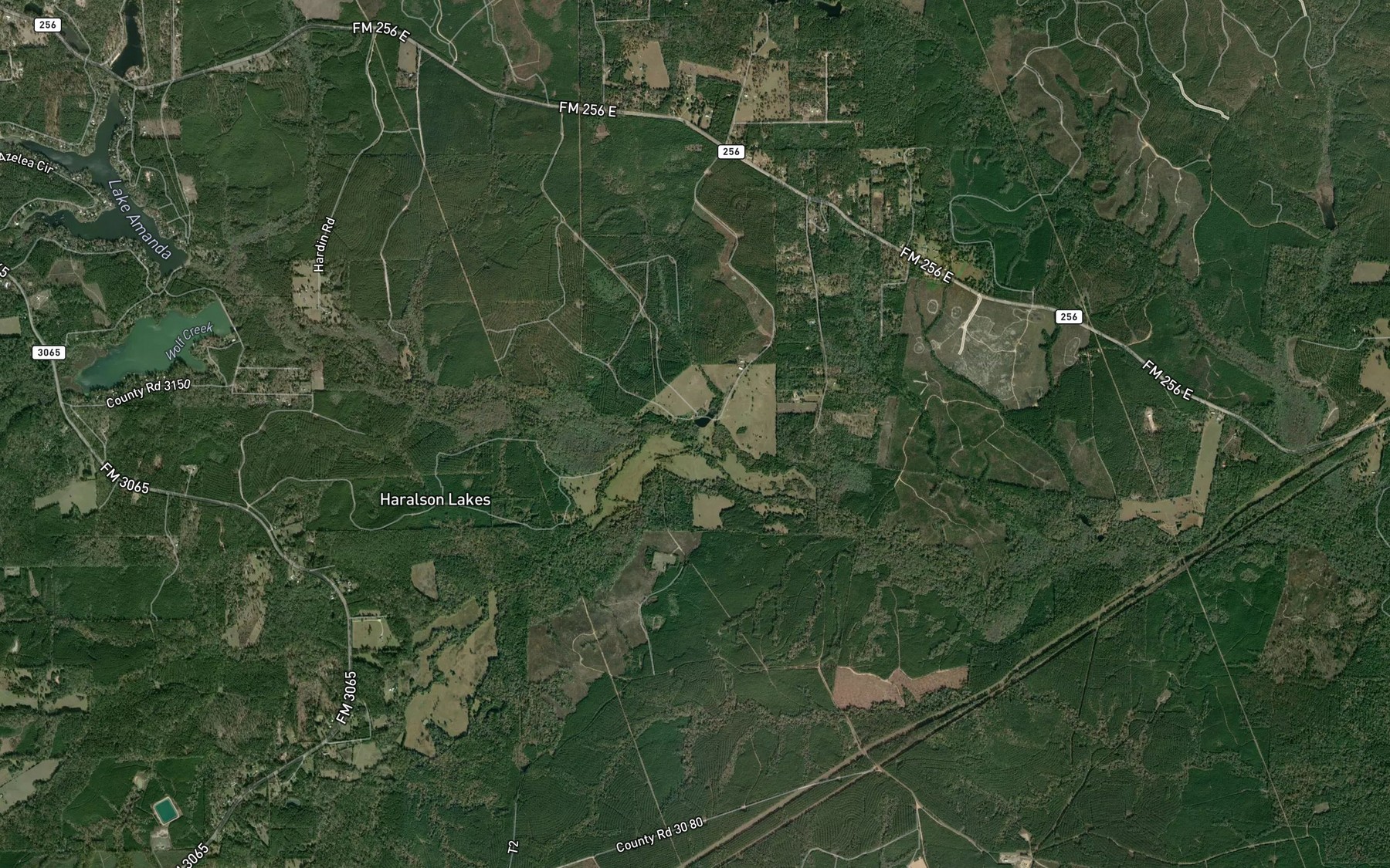 Satellite map of the Snowden Spring Branch