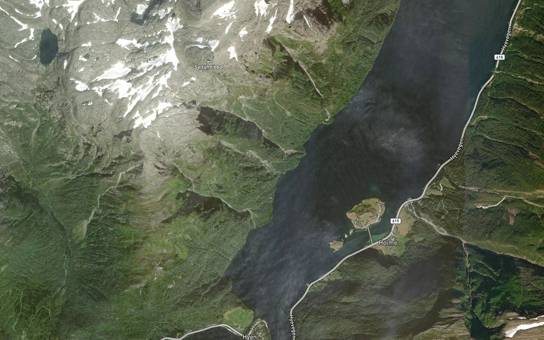 Satellite map of the Skardsvora