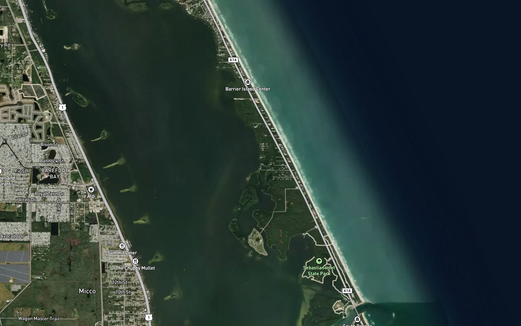 Satellite map of the Nancy Creek