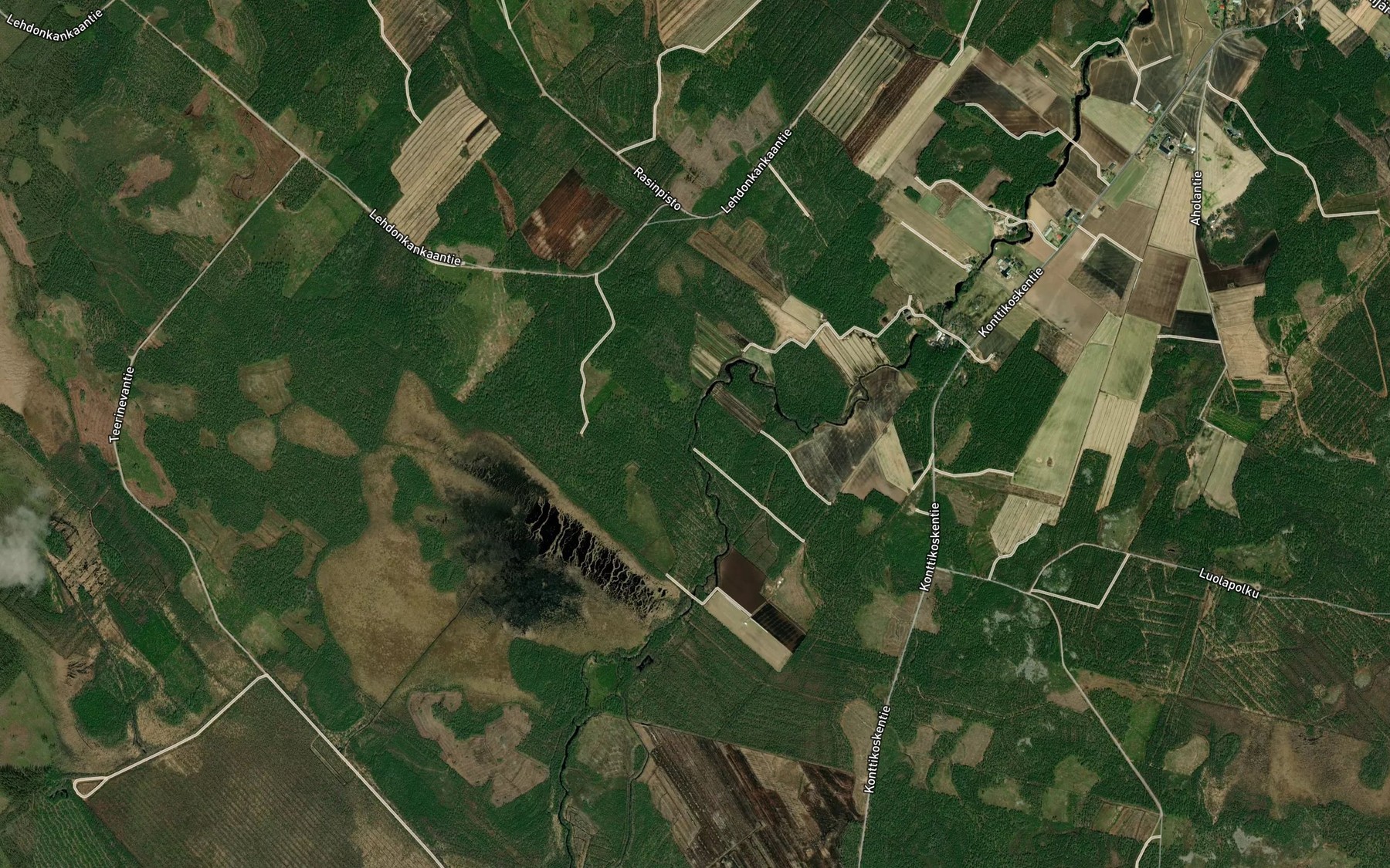Satellite map of the Pirttikoski