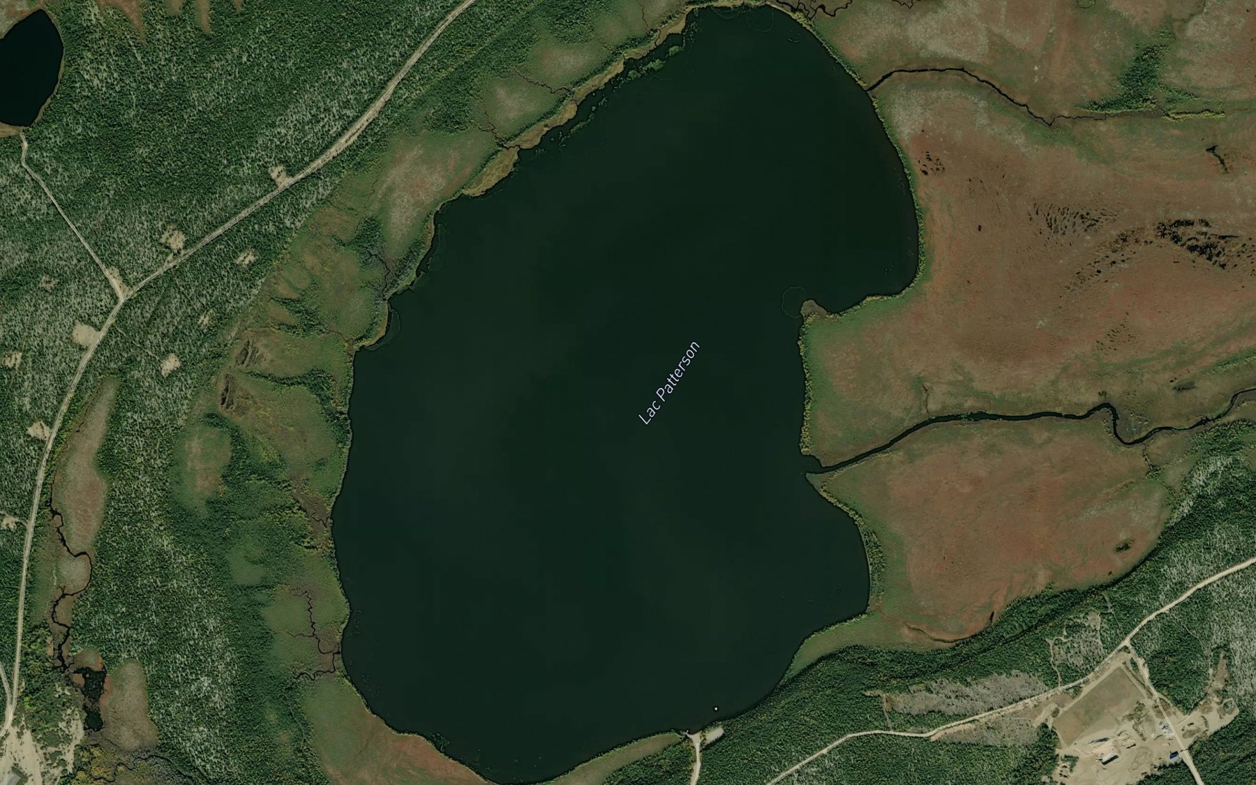 Satellite map of the Lac Patterson