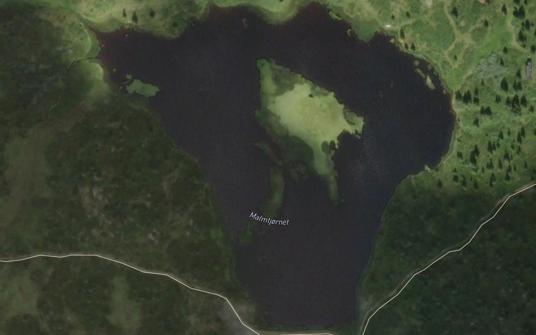Satellite map of the Malmtjonnet