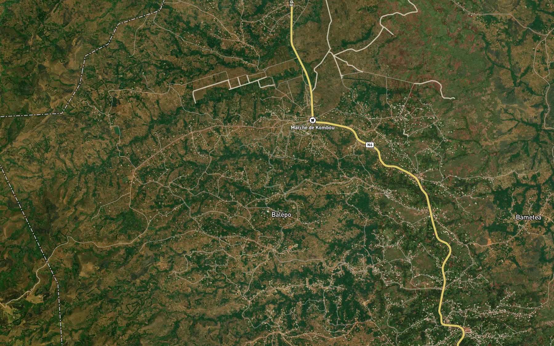 Satellite map of the Tsoumbang