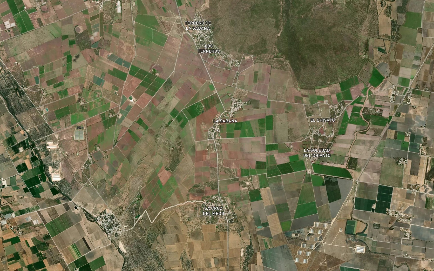 Satellite map of the Tanque la Sabana