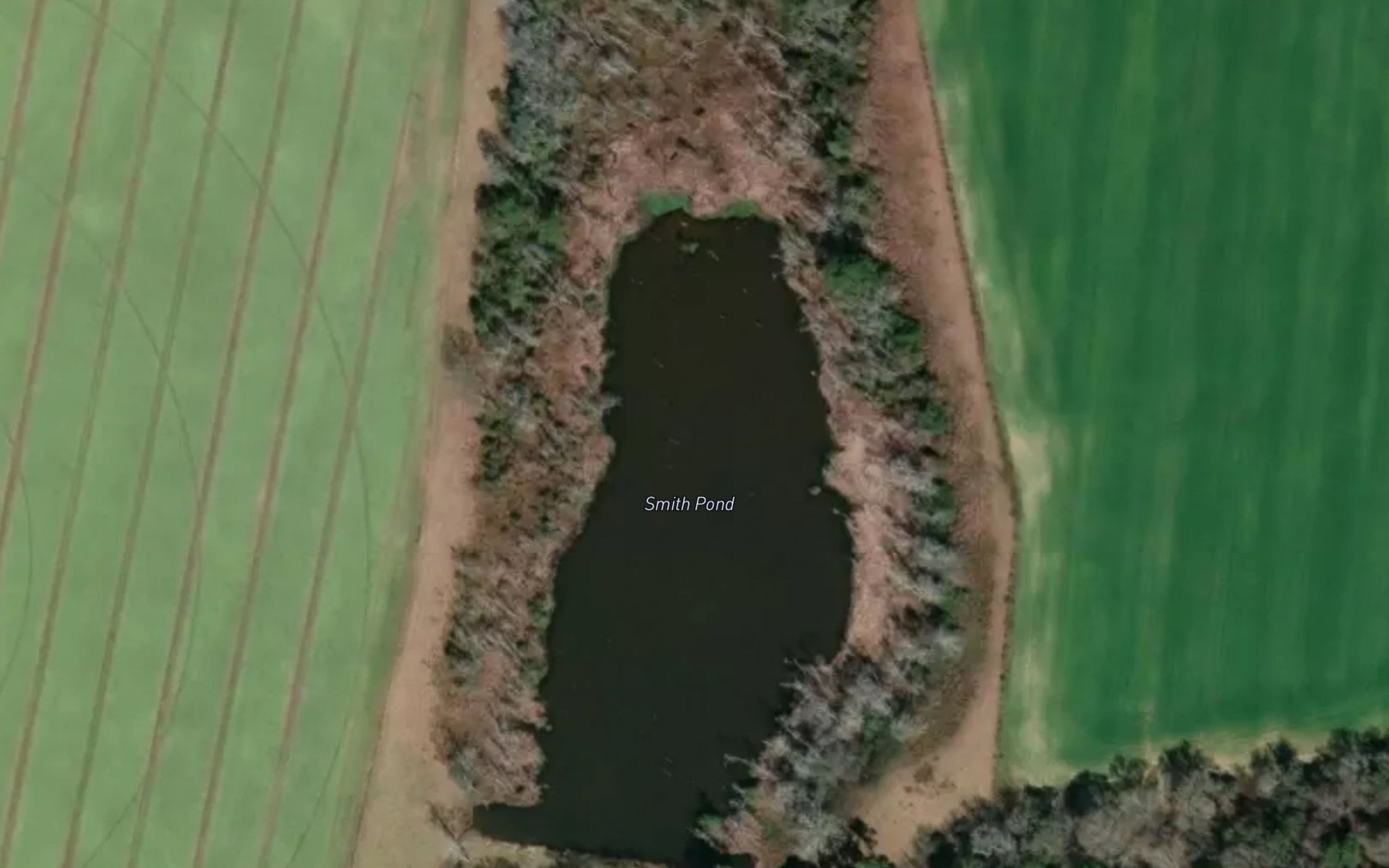 Satellite map of the Smith Pond