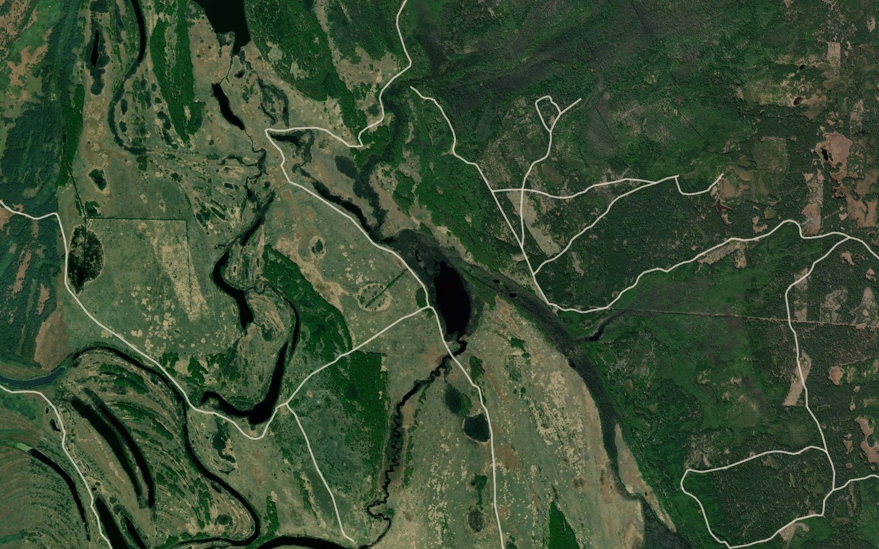Satellite map of the Yevenka