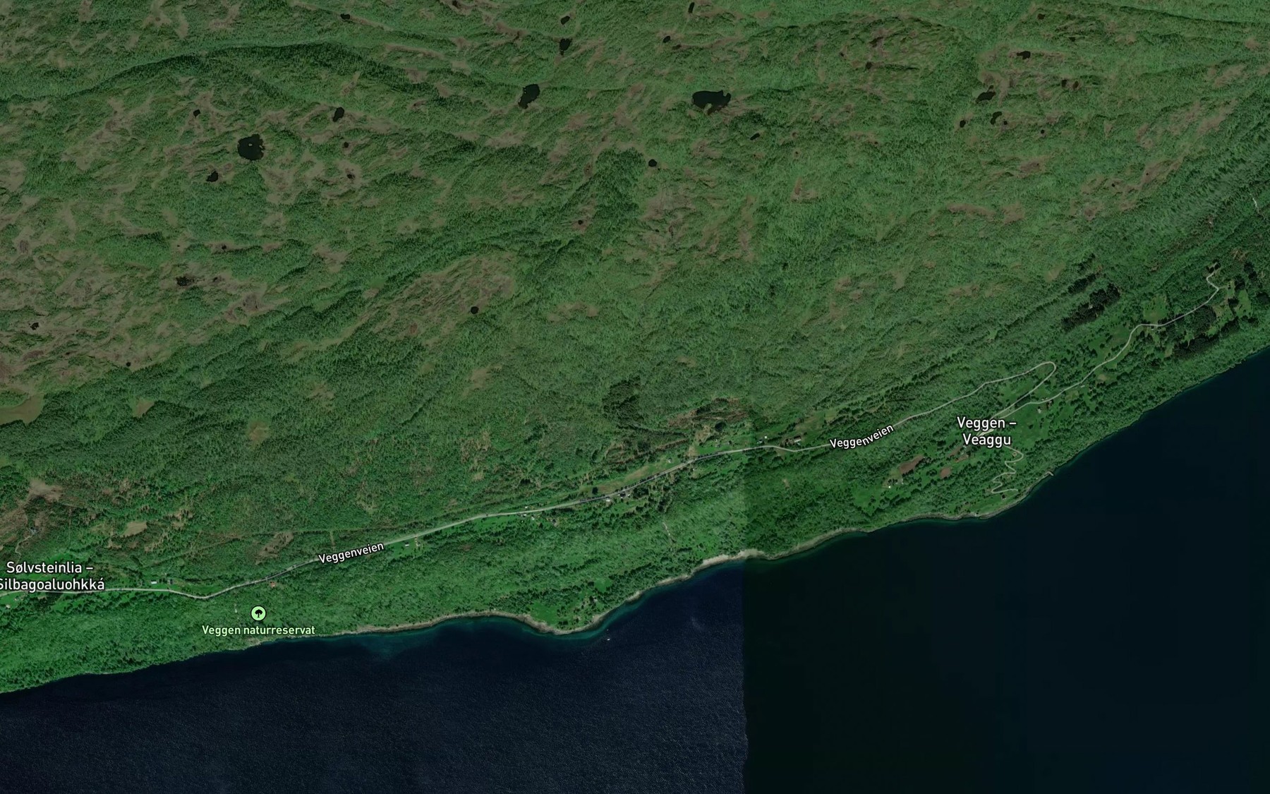 Satellite map of the Molnelva
