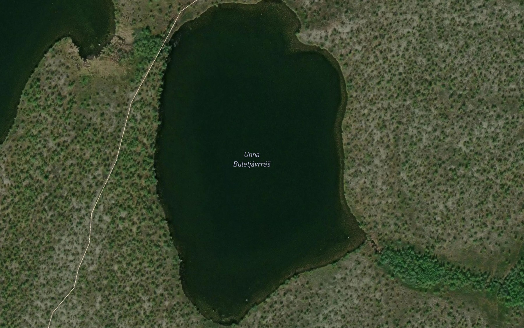 Satellite map of the Unna Buletjavrras