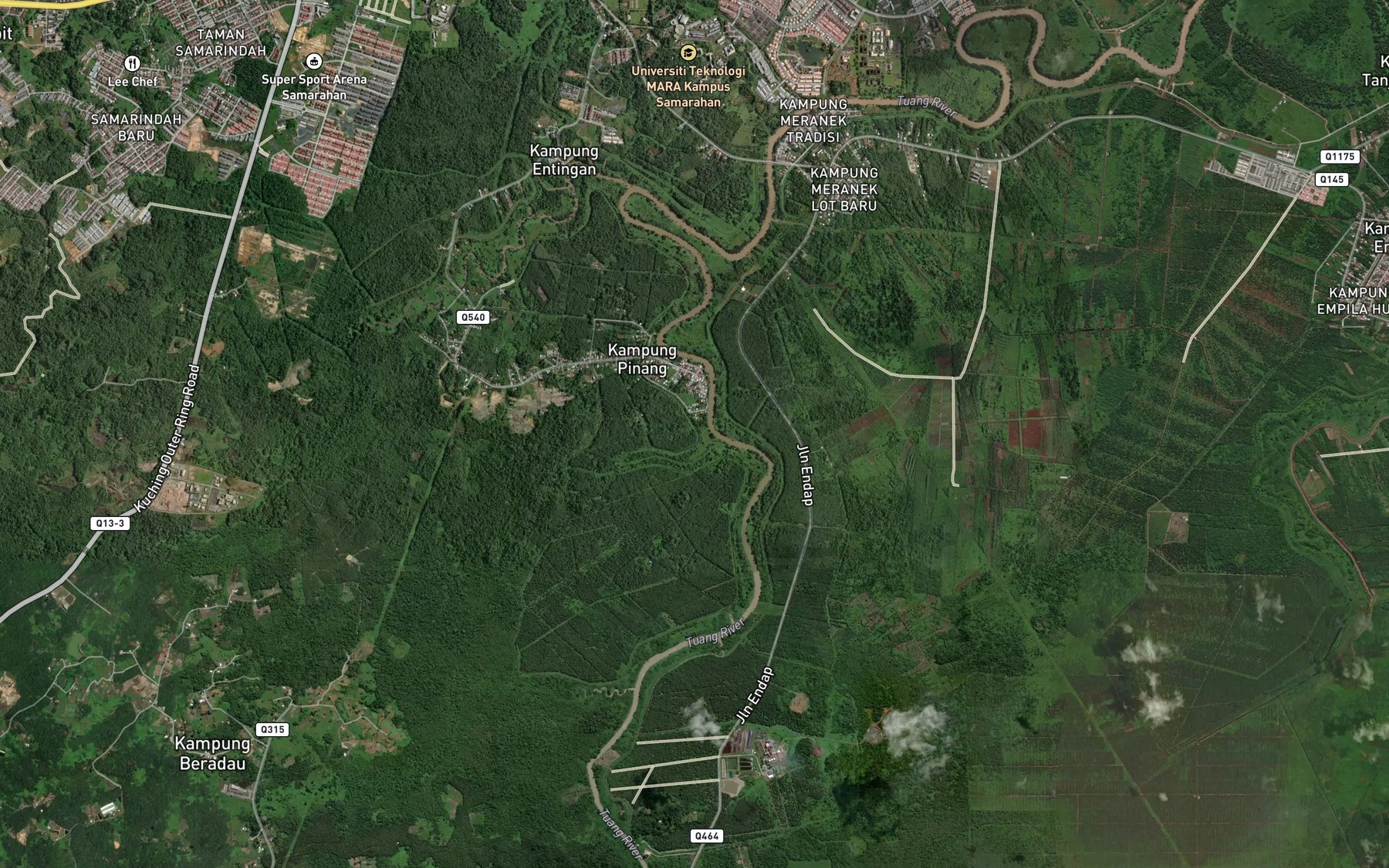 Satellite map of the Lubok Bundong