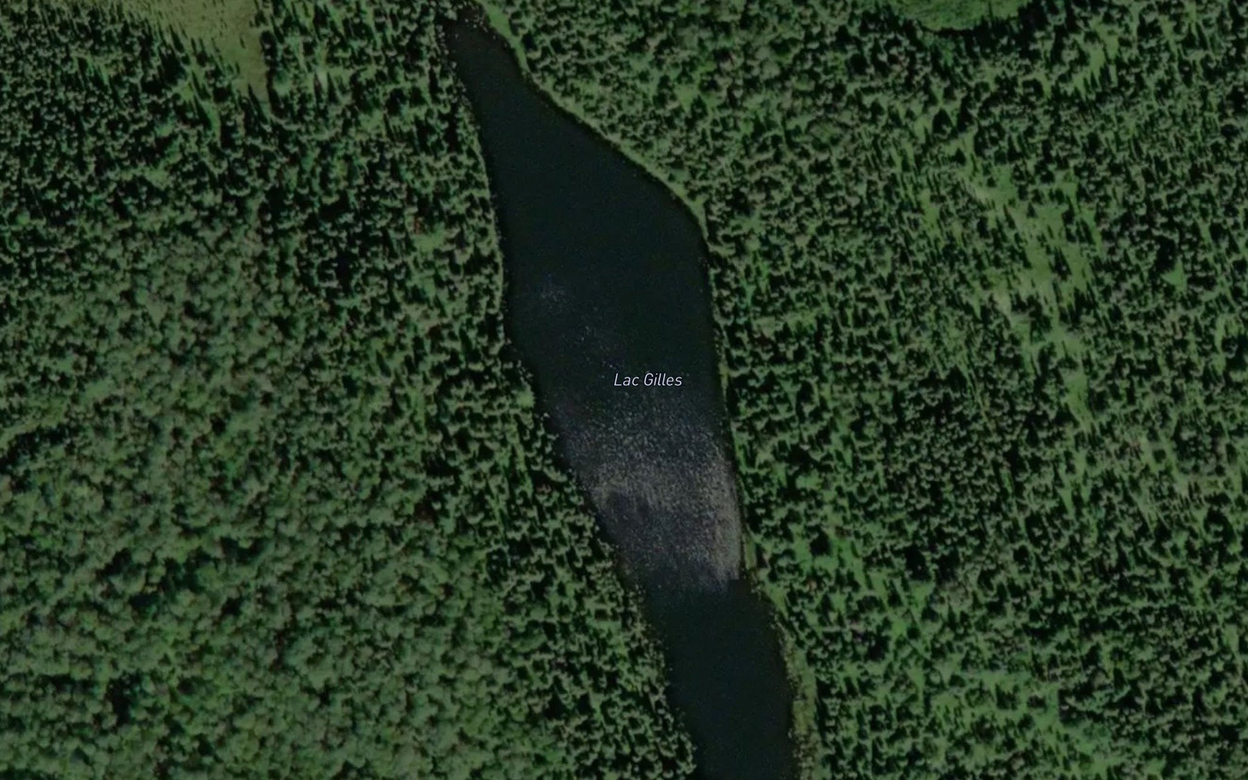 Satellite map of the Lac Gilles