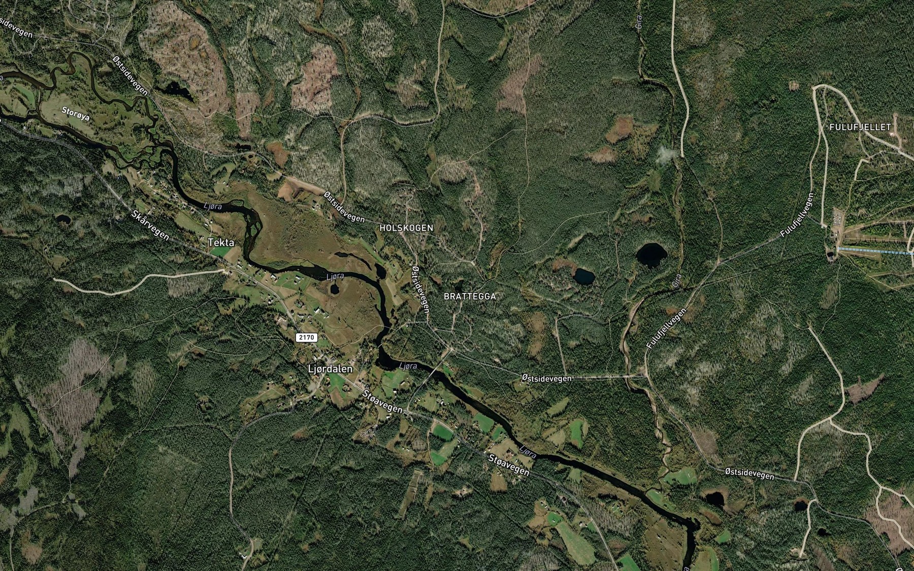 Satellite map of the Danisloken