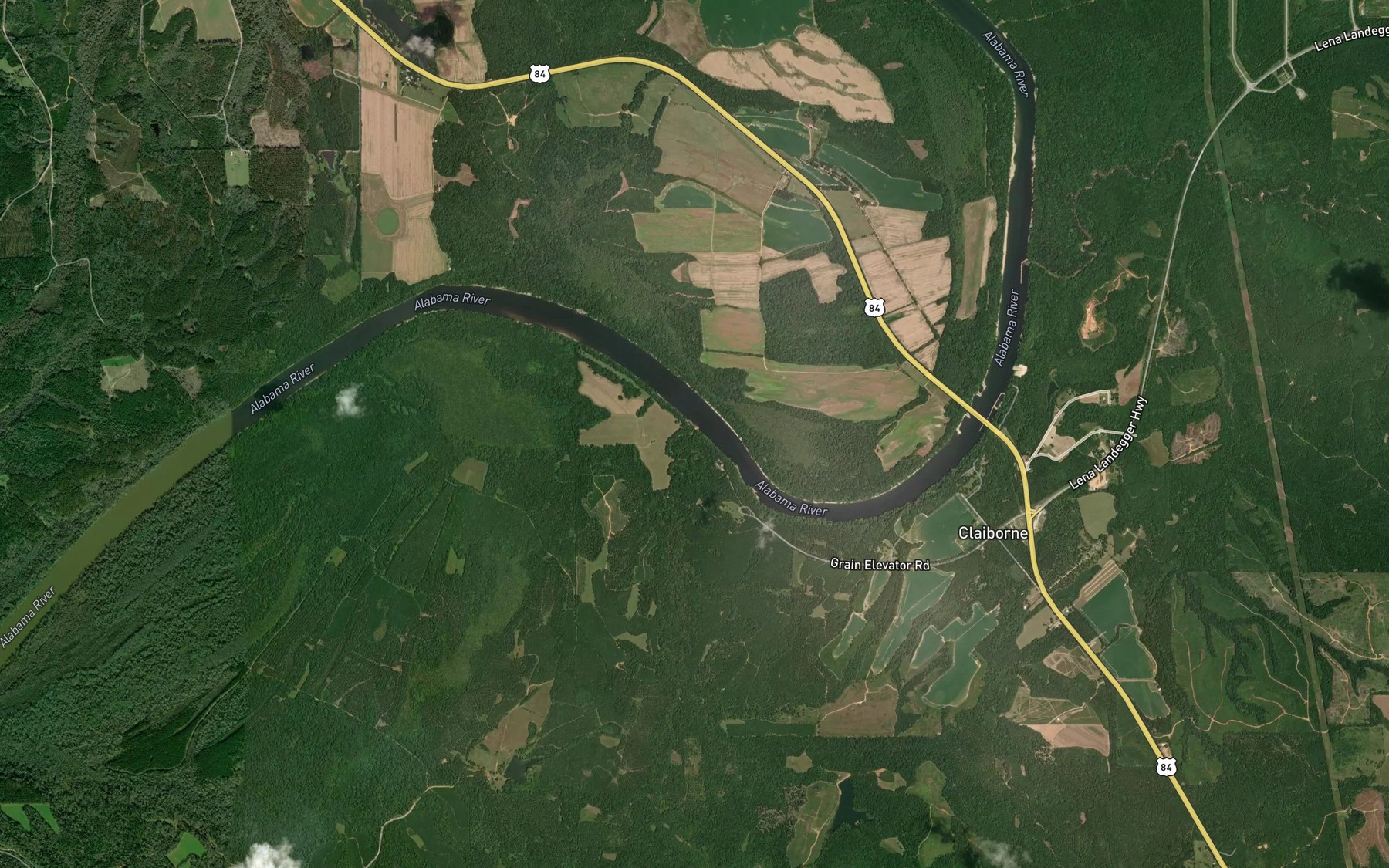 Satellite map of the Galliard Creek