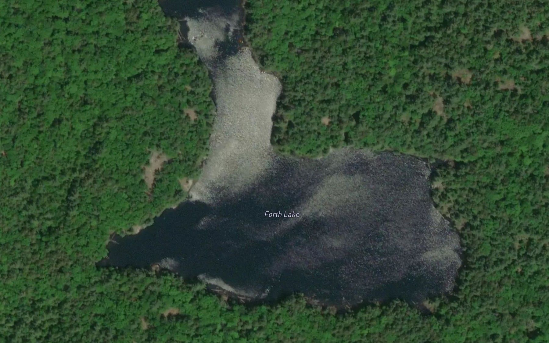 Satellite map of the Forth Lake