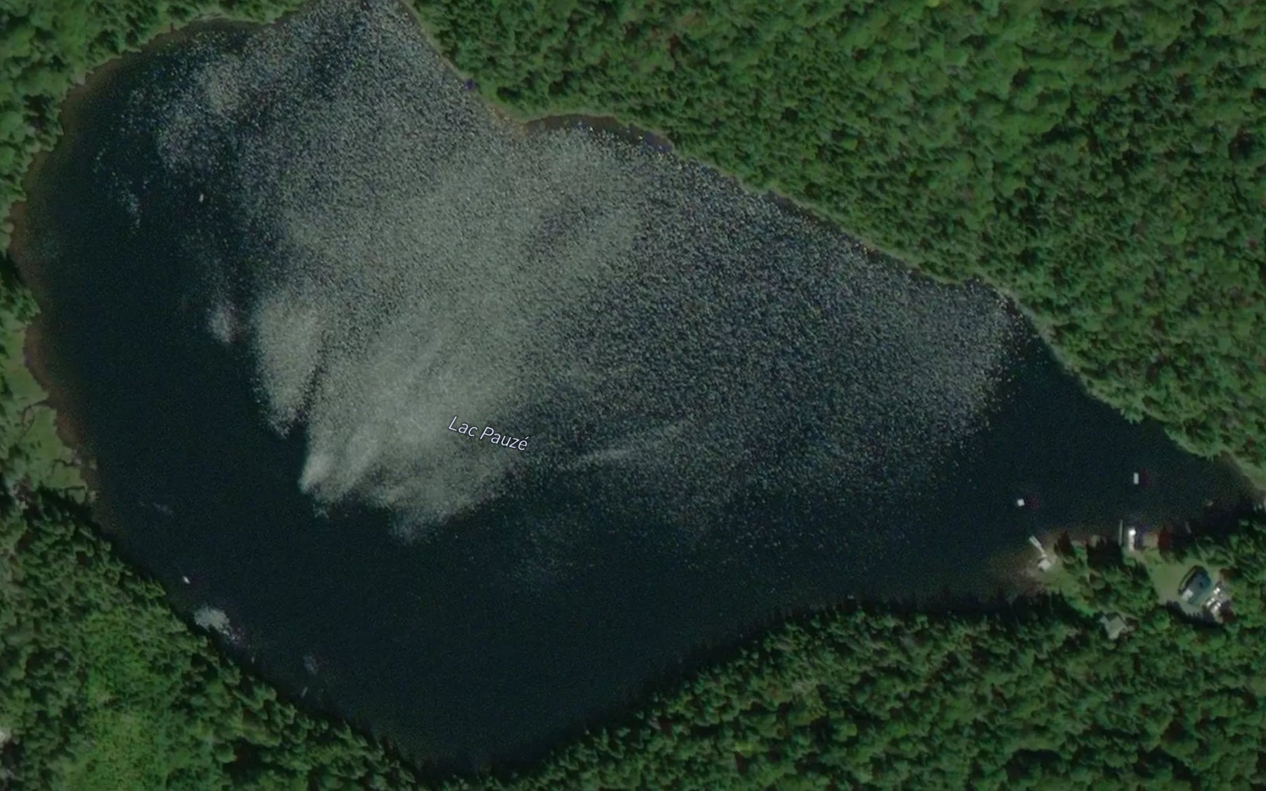 Satellite map of the Lac Pauze