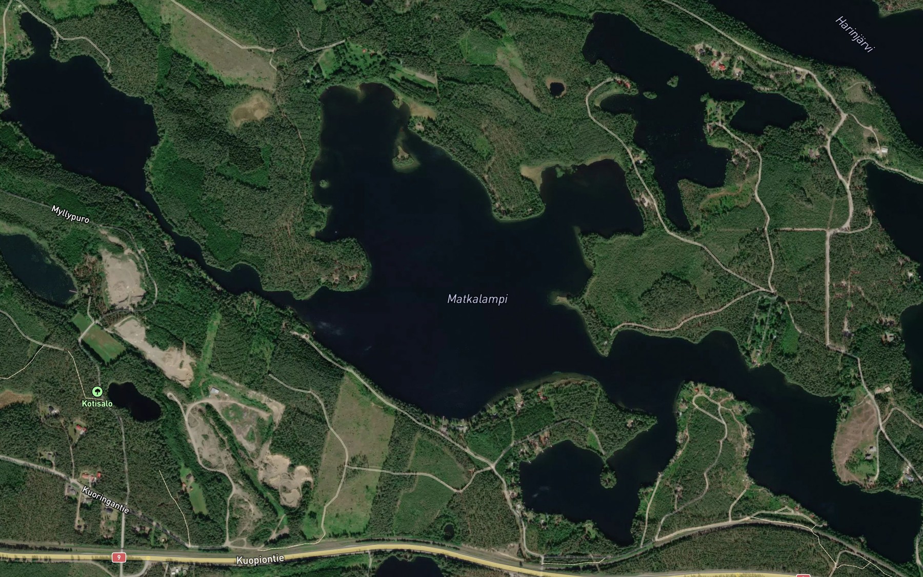 Satellite map of the Matkalampi