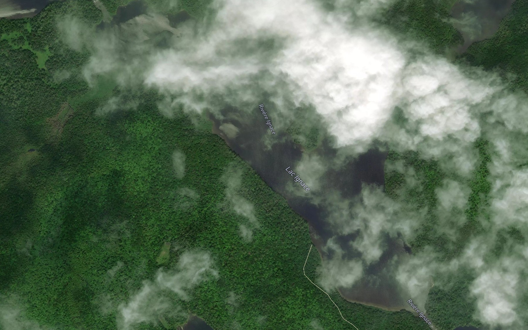 Satellite map of the Lac Ignace