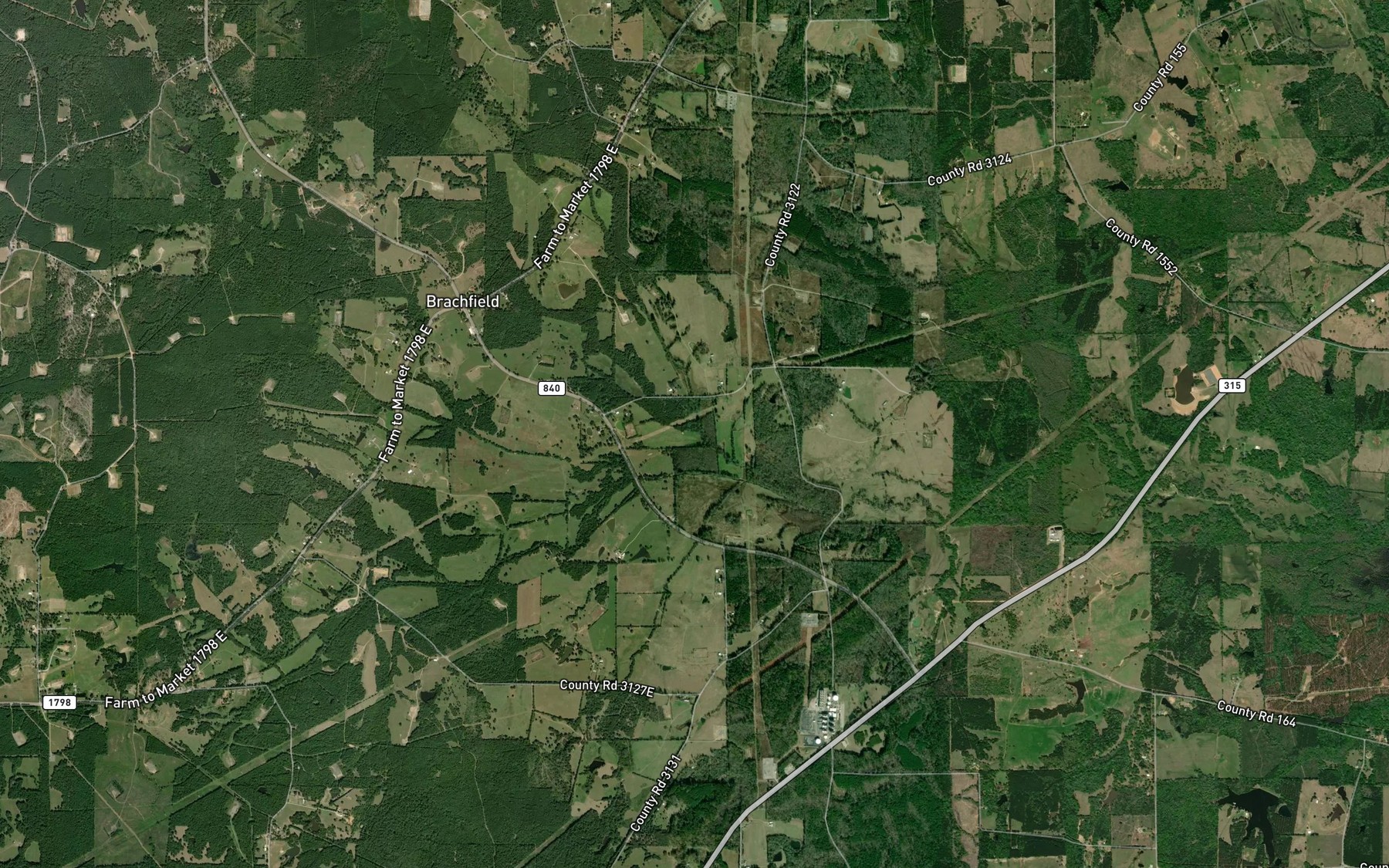 Satellite map of the Maxwell Branch