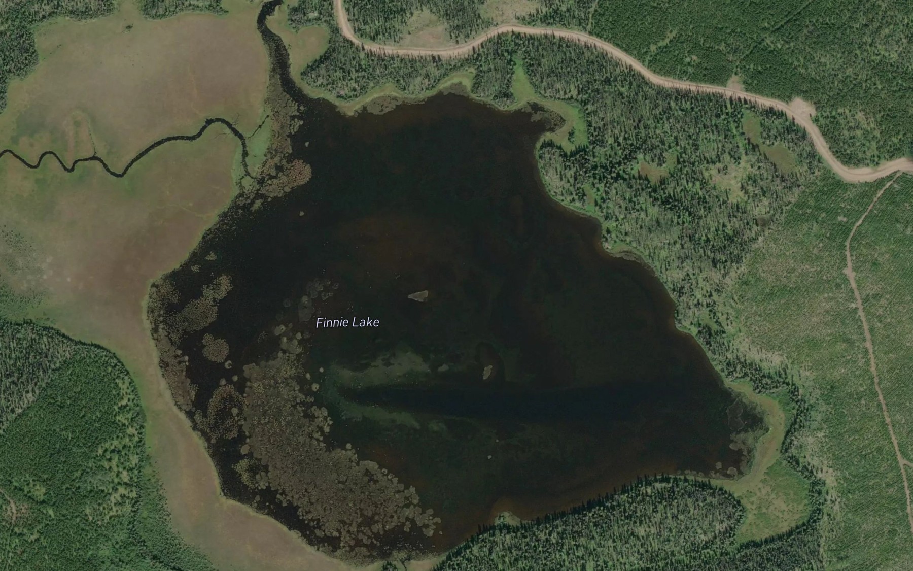 Satellite map of the Finnie Lake