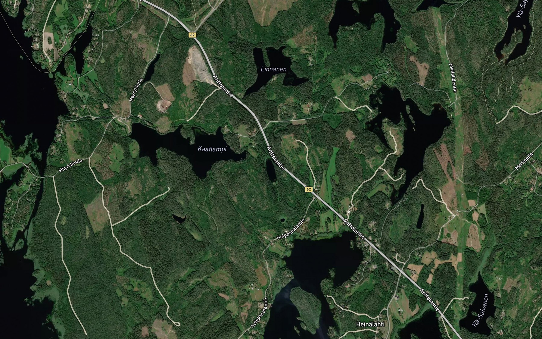 Satellite map of the Pirlampi