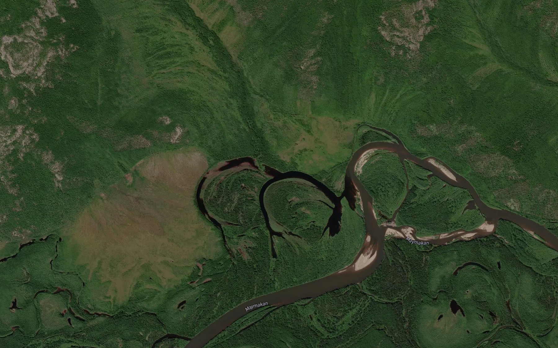 Satellite map of the Orokhon