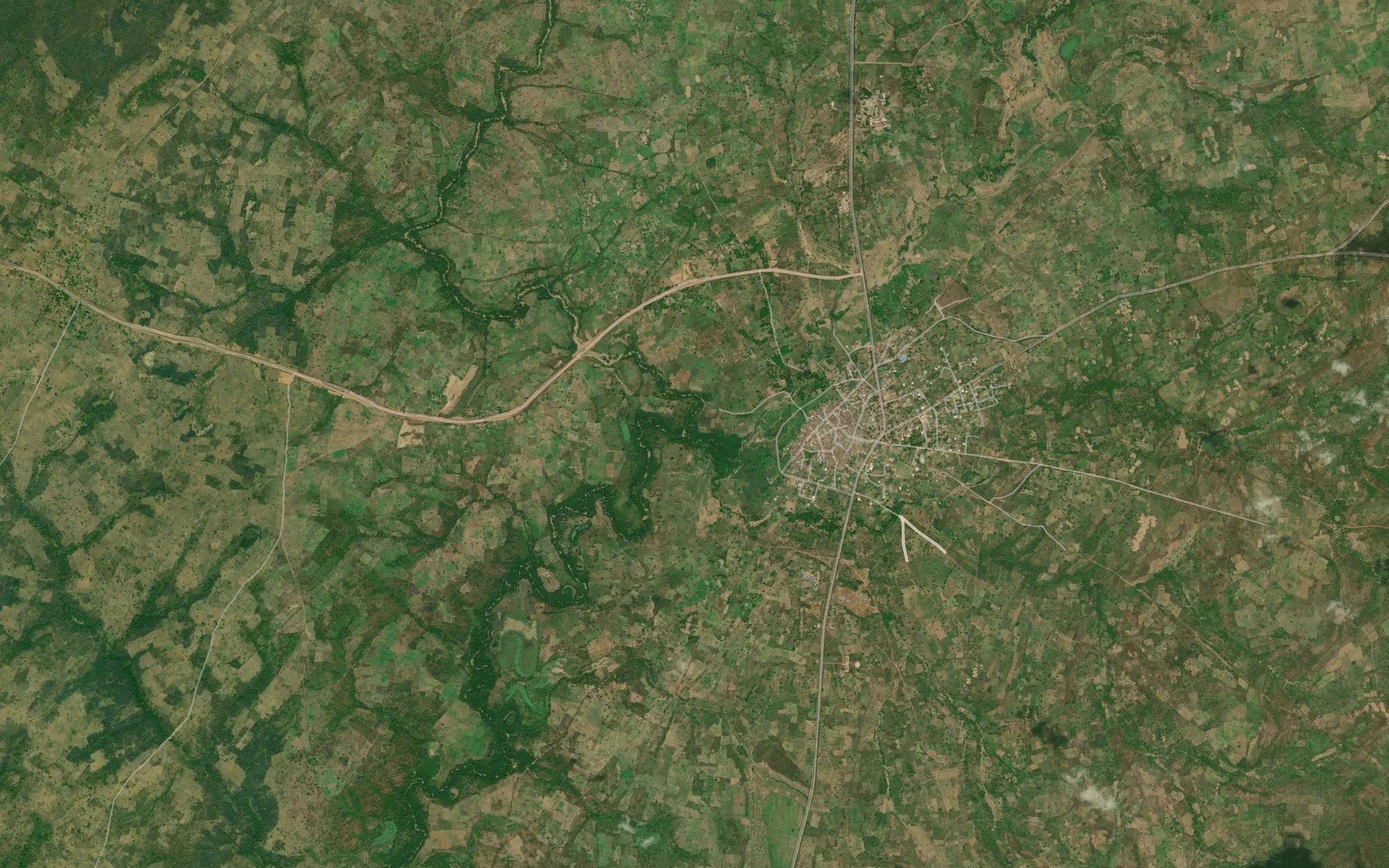 Satellite map of the River Baa