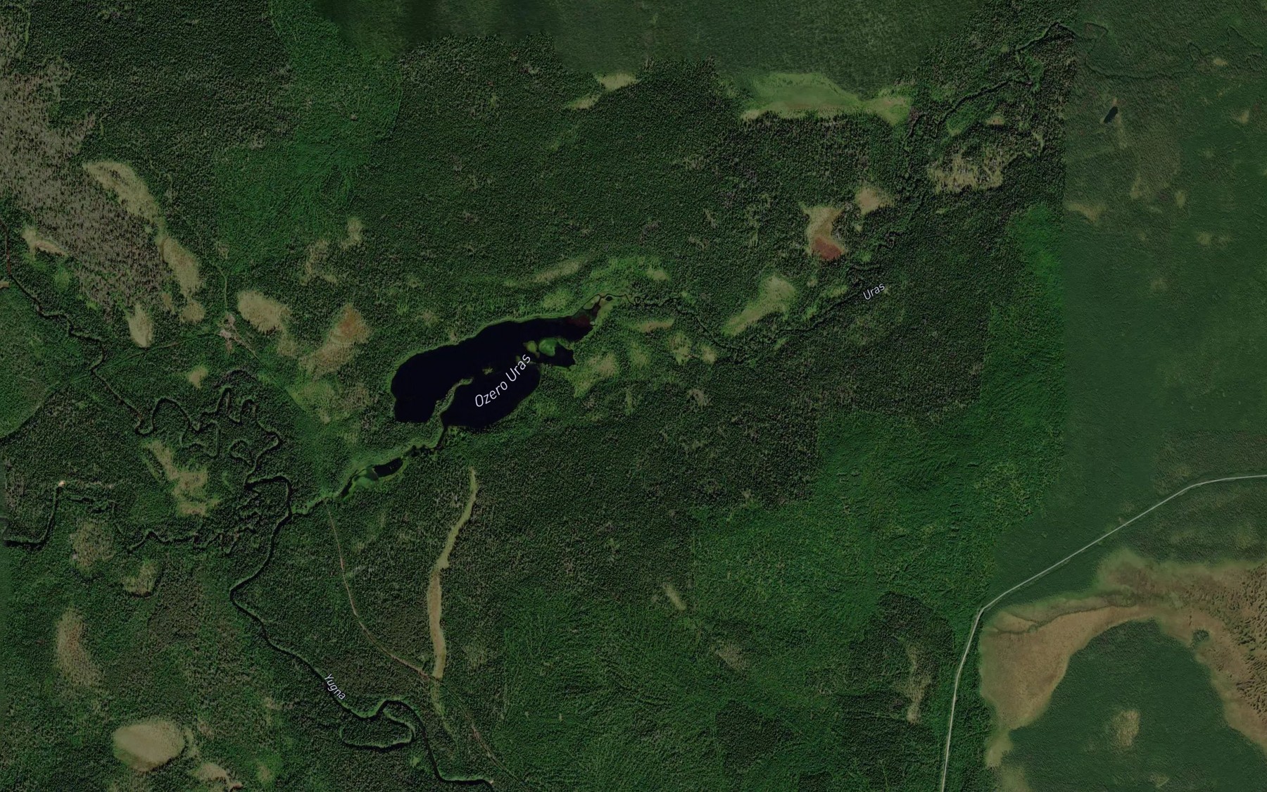 Satellite map of the Uras