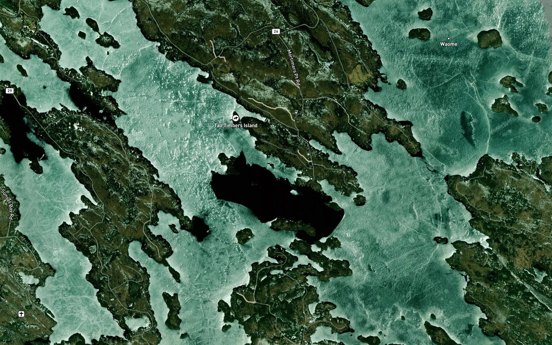 Satellite map of the The Kettles
