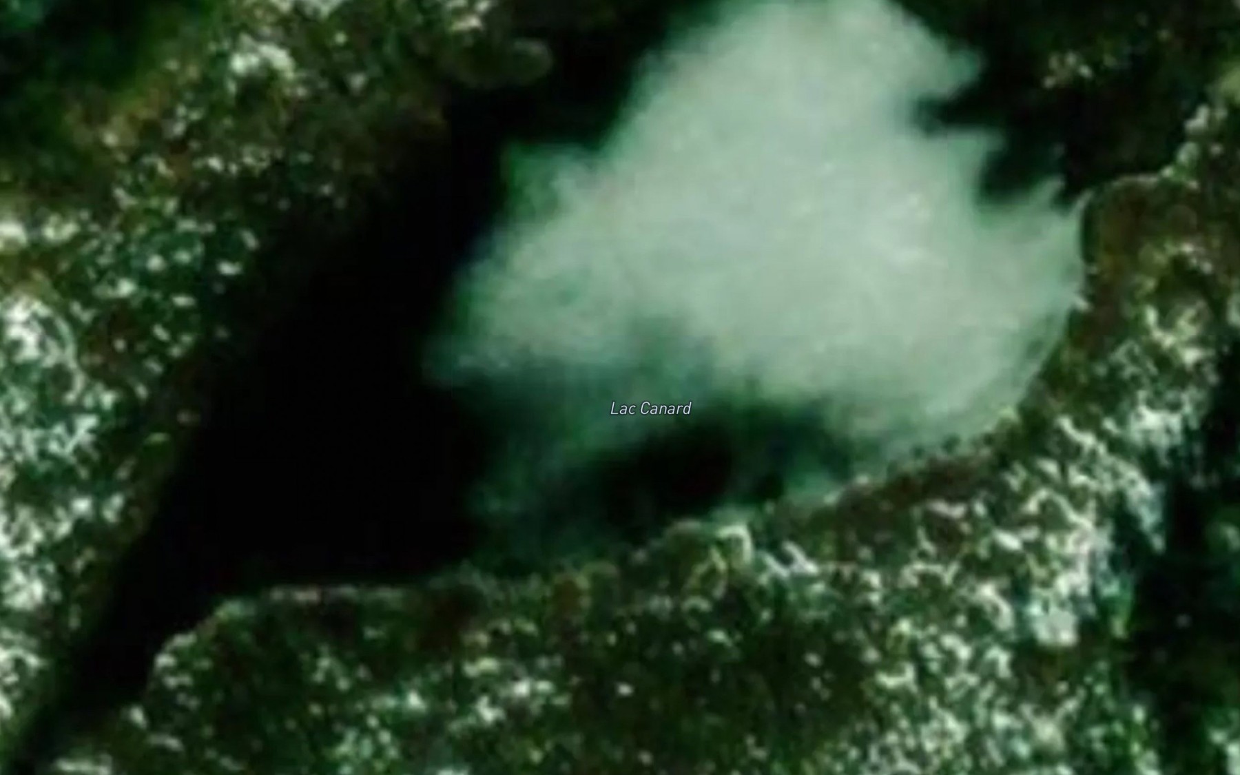 Satellite map of the Lac Canard
