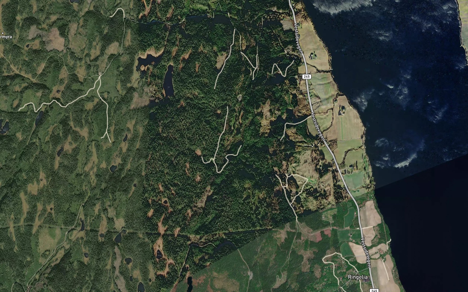 Satellite map of the Askvikbekken