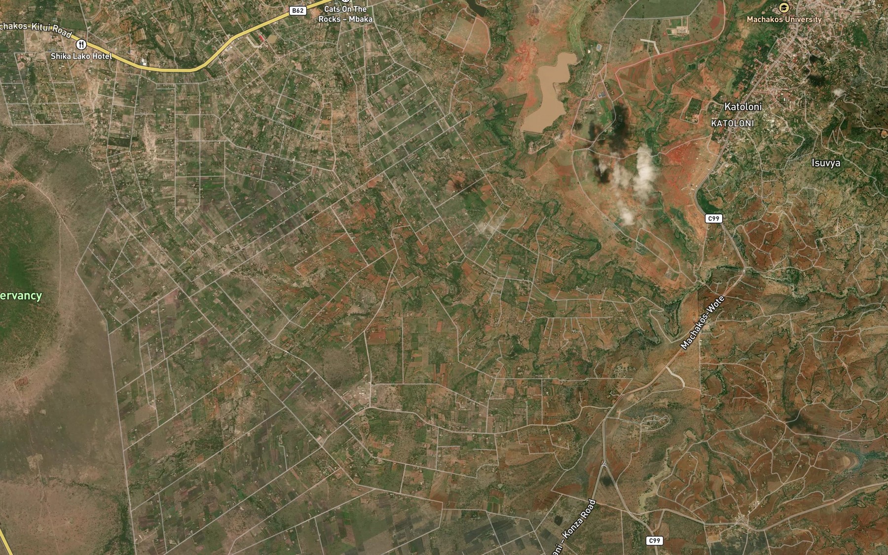Satellite map of the Wamua