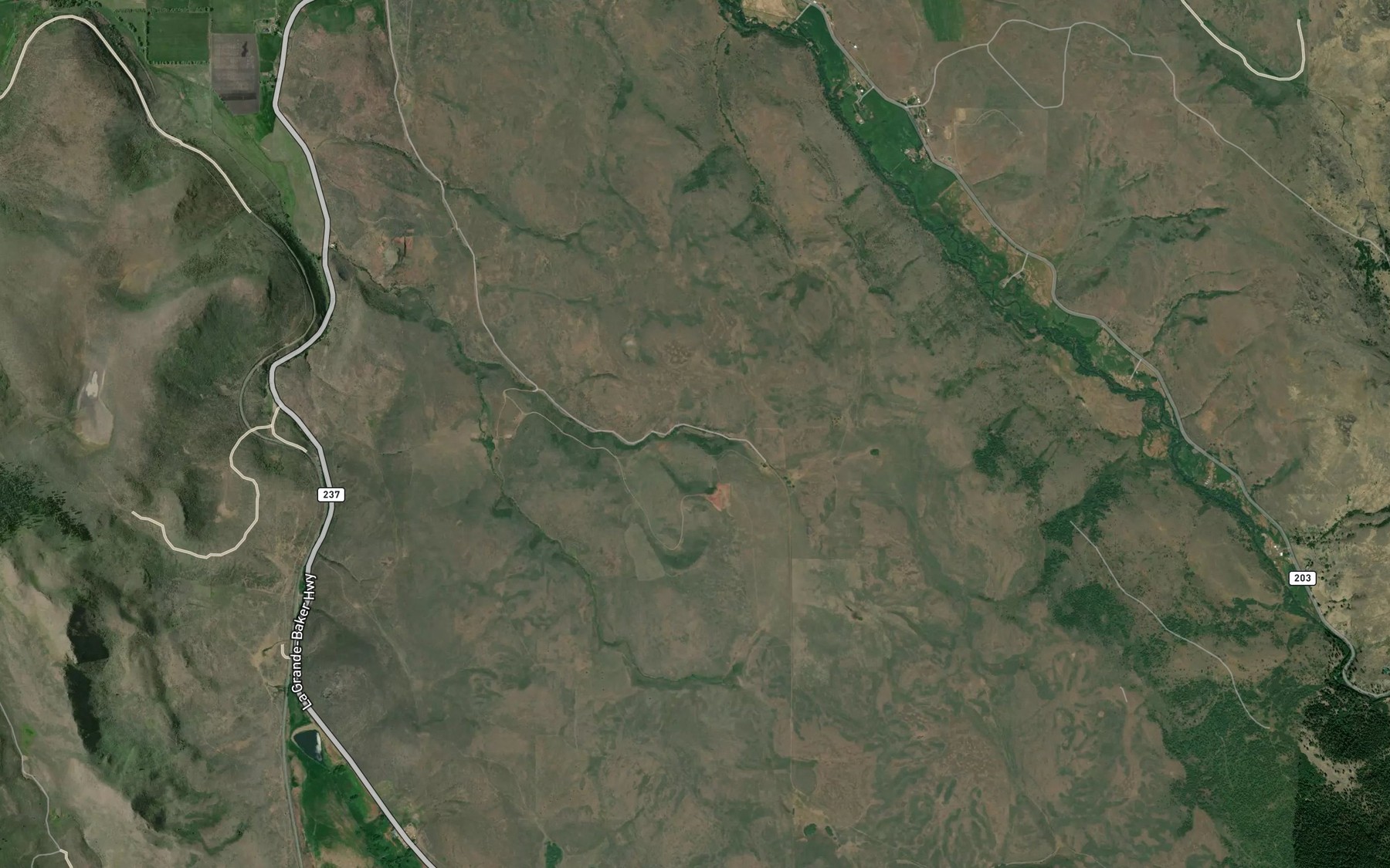 Satellite map of the Wigglesworth Spring