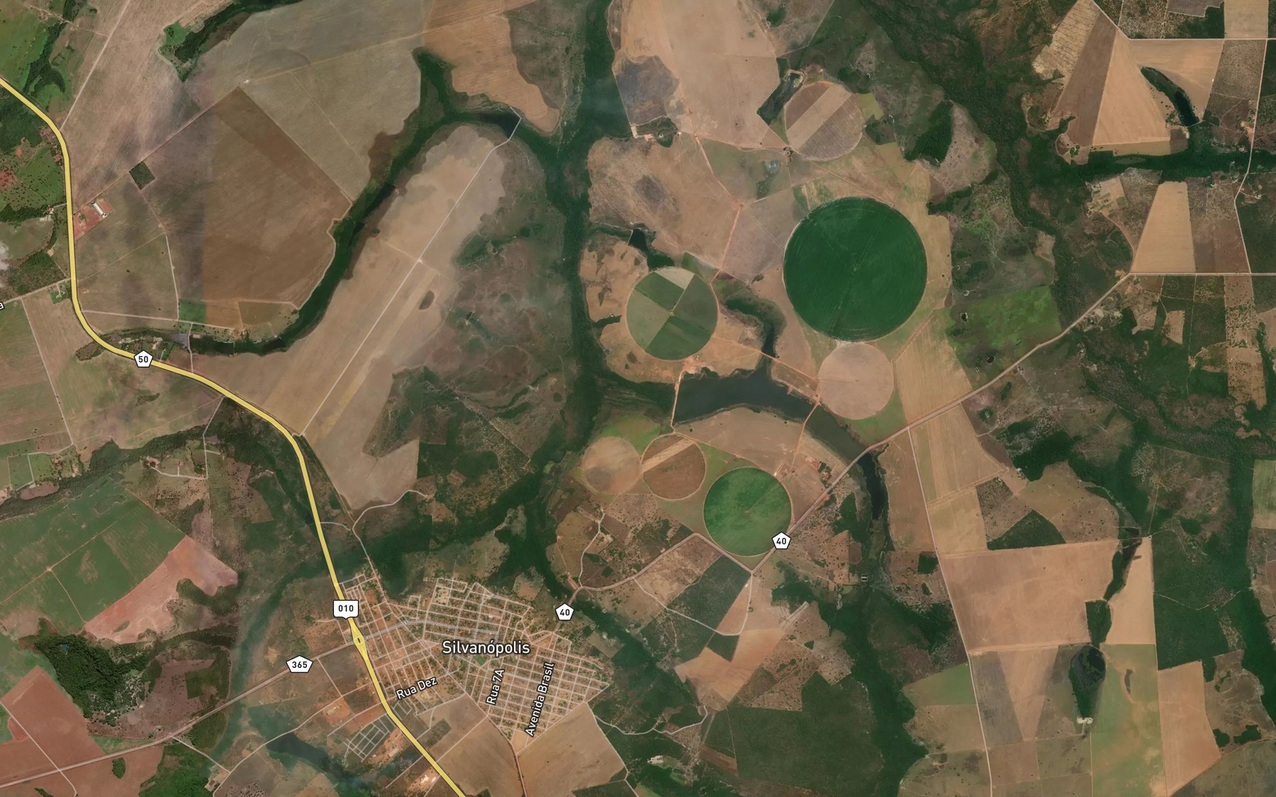 Satellite map of the Ribeirao Landi