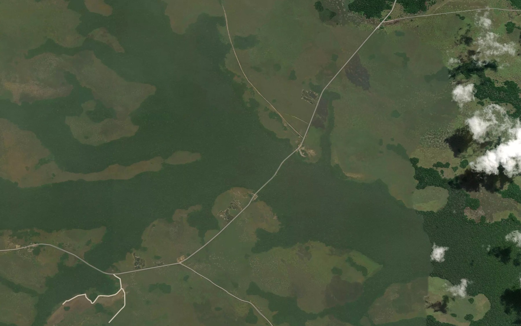 Satellite map of the Odou
