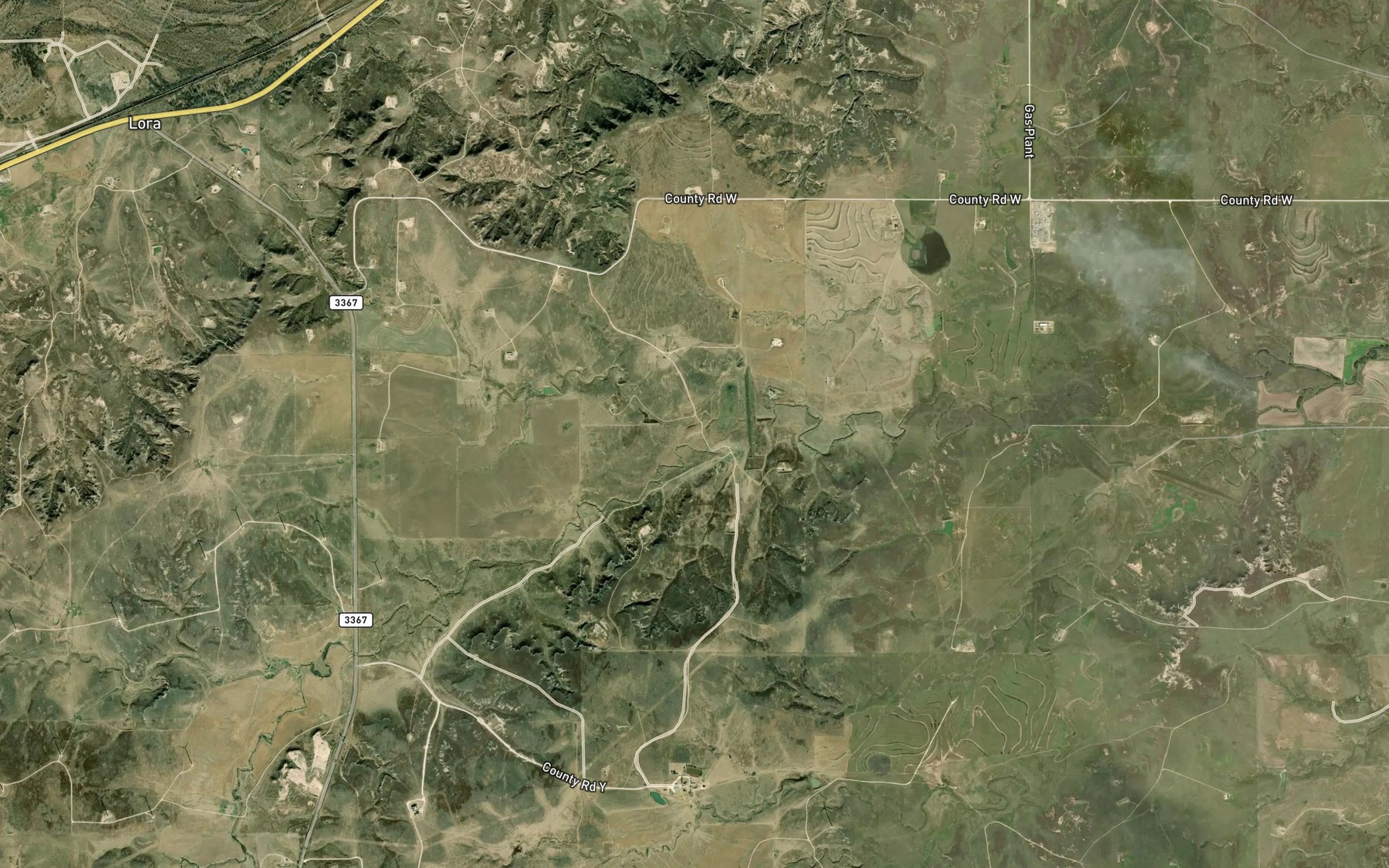Satellite map of the Soil Conservation Service Site 1 Reservoir