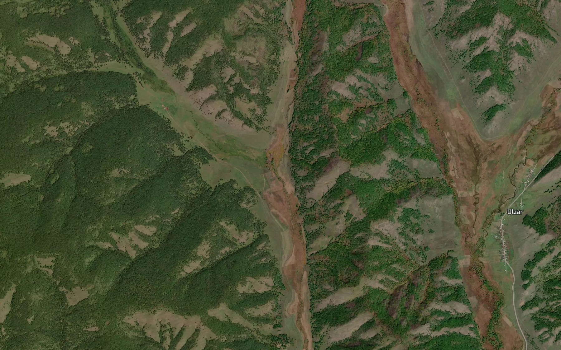 Satellite map of the Zun-Sorostuy
