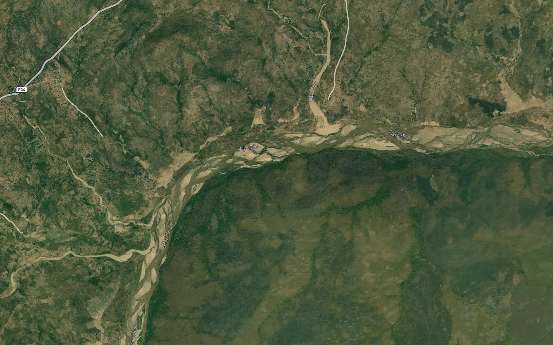 Satellite map of the Mayo Selba