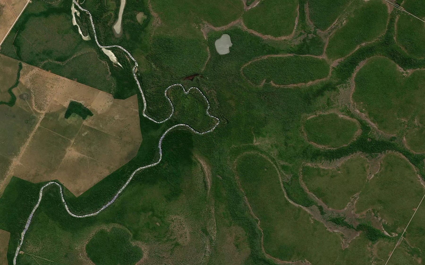 Satellite map of the Corrego Brejao