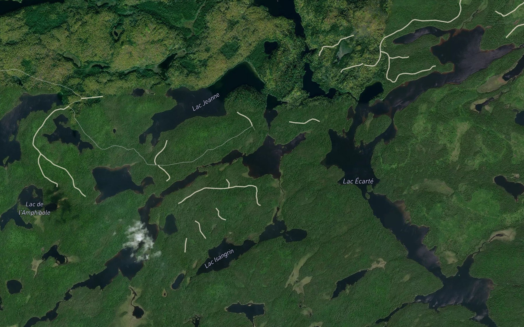 Satellite map of the Lac de l'Esker