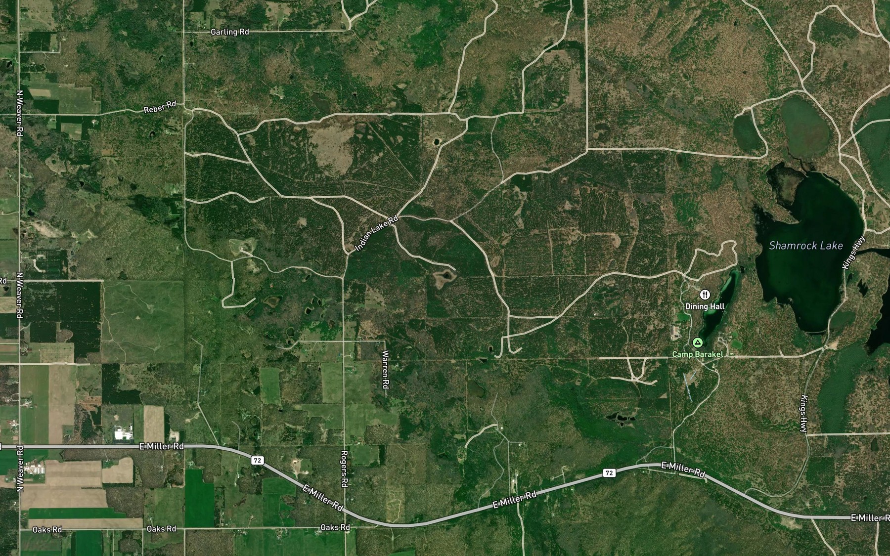 Satellite map of the Dutch Lake