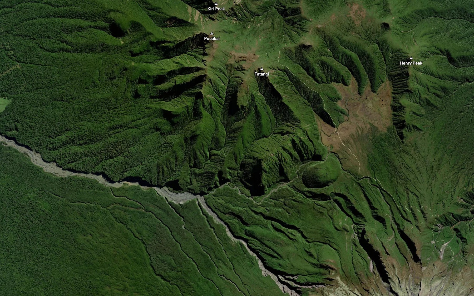 Satellite map of the The Cataracts