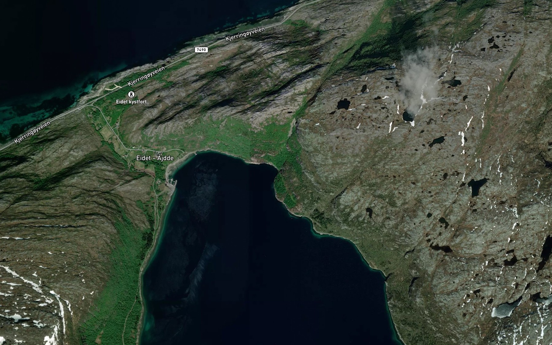 Satellite map of the Storkvika
